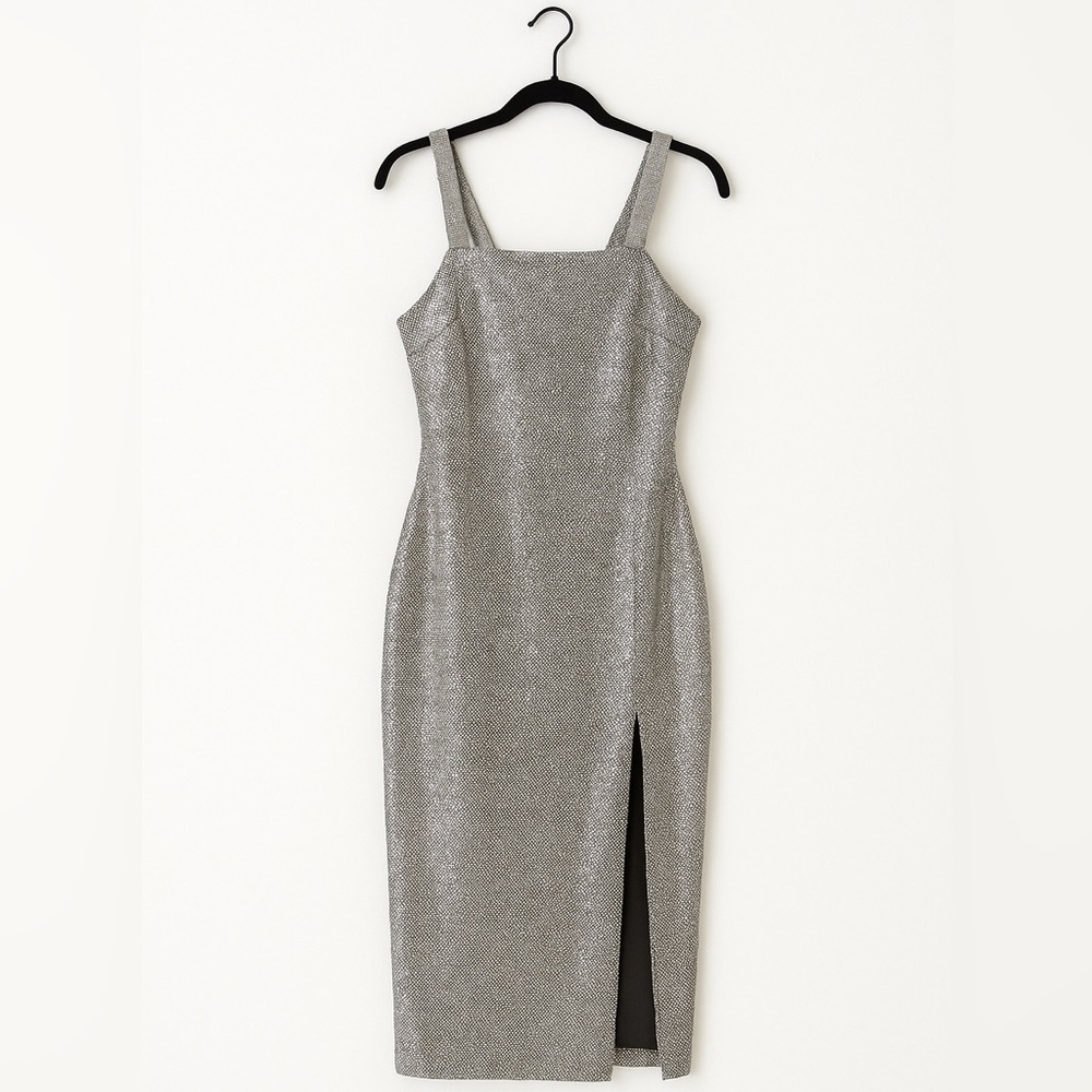 Nwt sequin silver dress